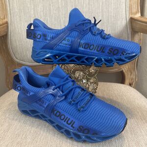 JUST SO SO Men's Athletic Sports Running royal Blue casual Sneaker EU 43 Size 10